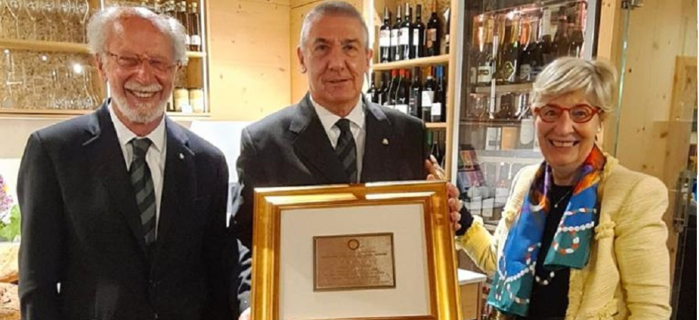 A Germano Berteotti una targa per la fondazione e per l'impegno nella Delegazione di Rovereto e Garda Trentino